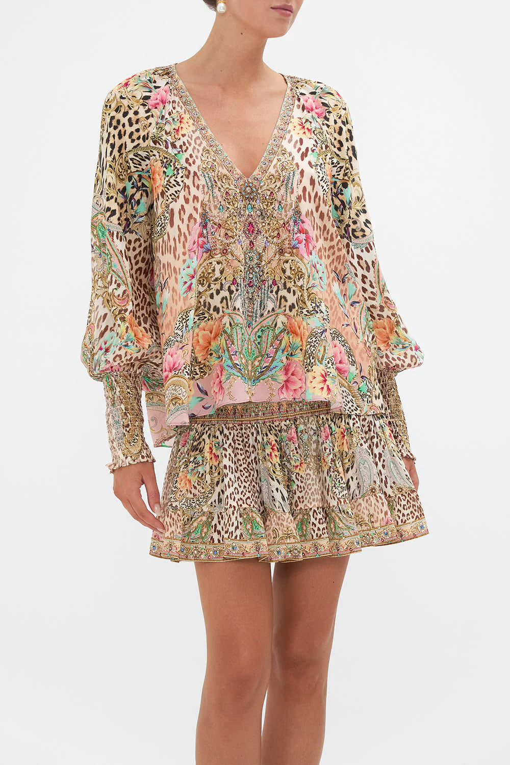 Shirred Cuff Blouse - Queen Atlantis by Camilla | 25 South Boutiques