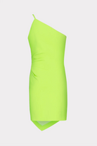 Naya Cady Dress - Chartreuse by Milly — view 3