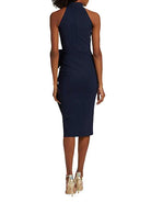 Gudrum Dress - Blu Notte by Chiara Boni — alternate view