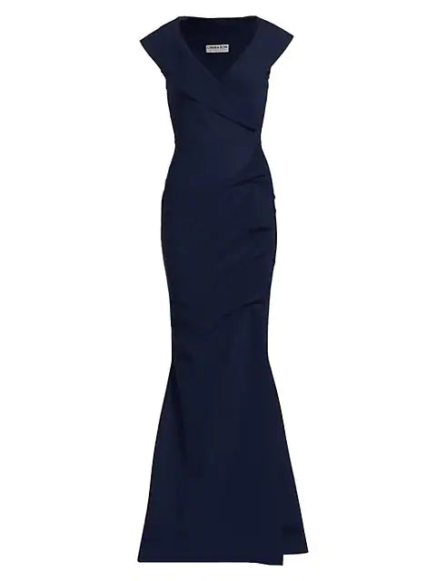 Fiy Norc Long Dress - Blu Notte by Chiara Boni — view 3