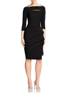 Kate Boatneck Sheath Dress - Black by Chiara Boni | 25 South Boutiques