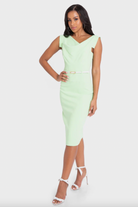 Jackie O Dress - Paradise Green by Black Halo — view 3