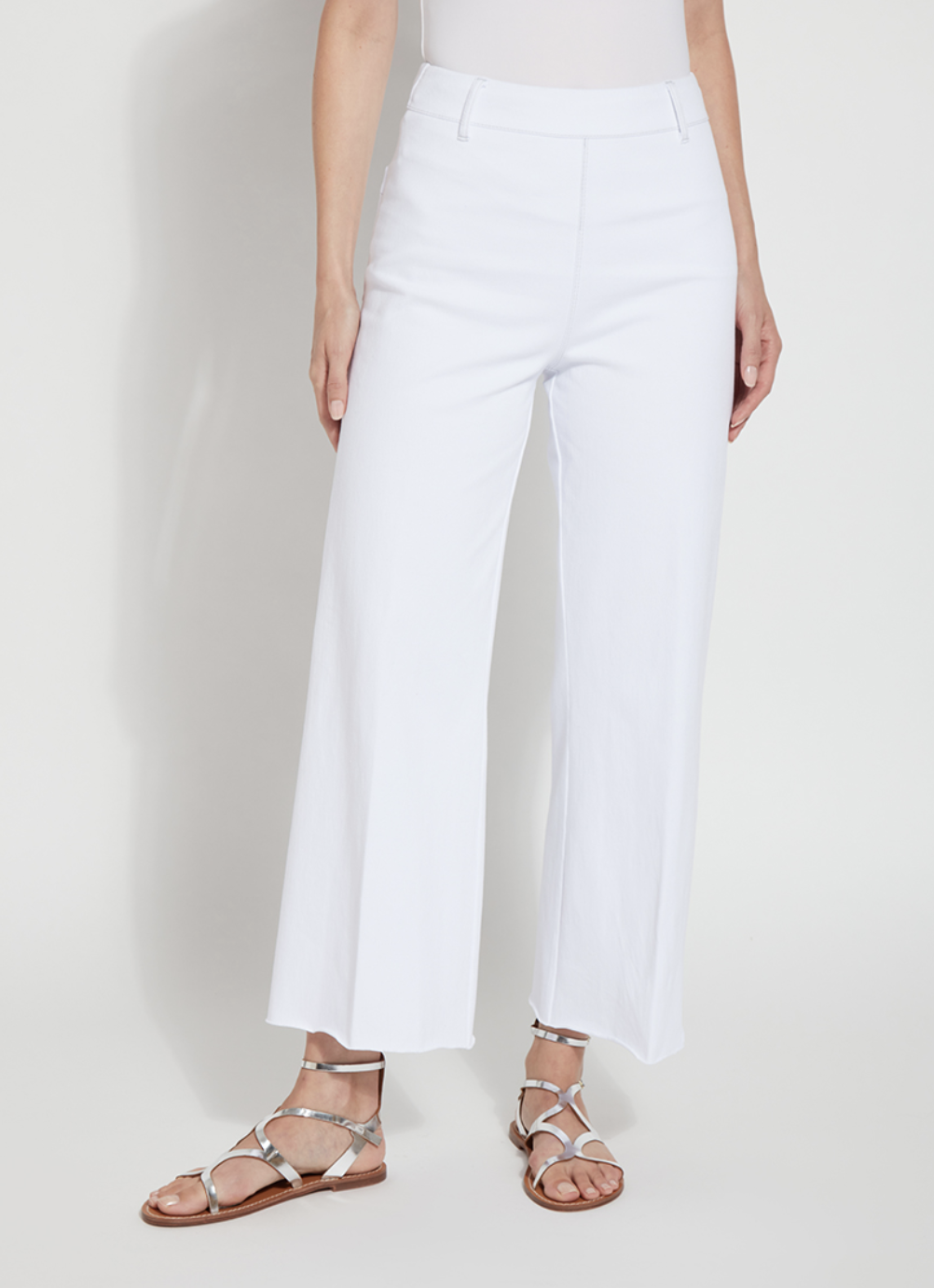 Wide Leg Denim - White by Lysse | 25 South Boutiques