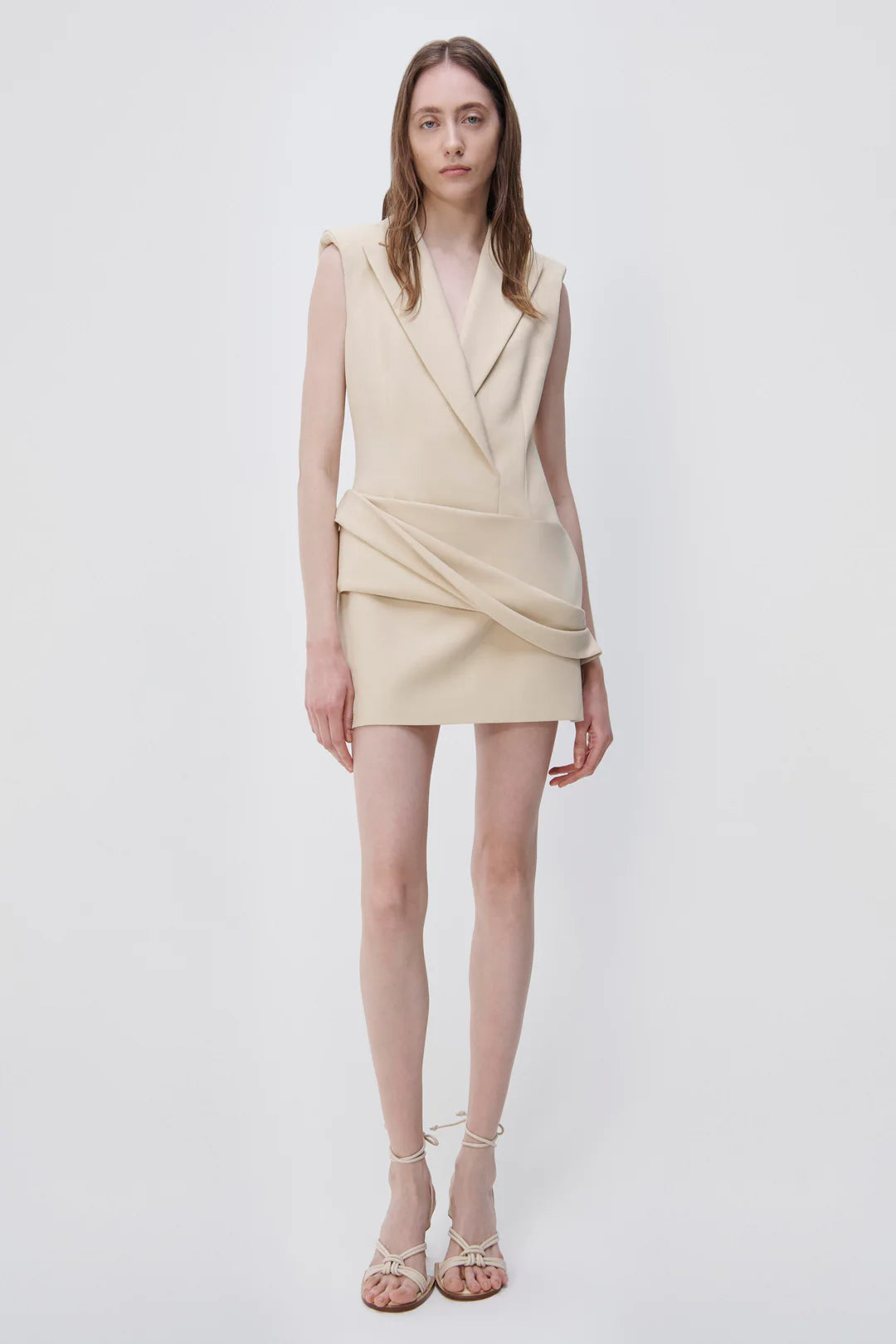 Messina Blazer Mini Dress - Dried Pineapple by Jonathan Simkhai | 25 South Boutiques