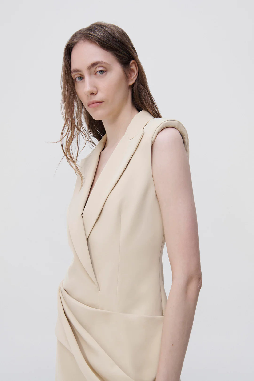 Messina Blazer Mini Dress - Dried Pineapple by Jonathan Simkhai — alternate view