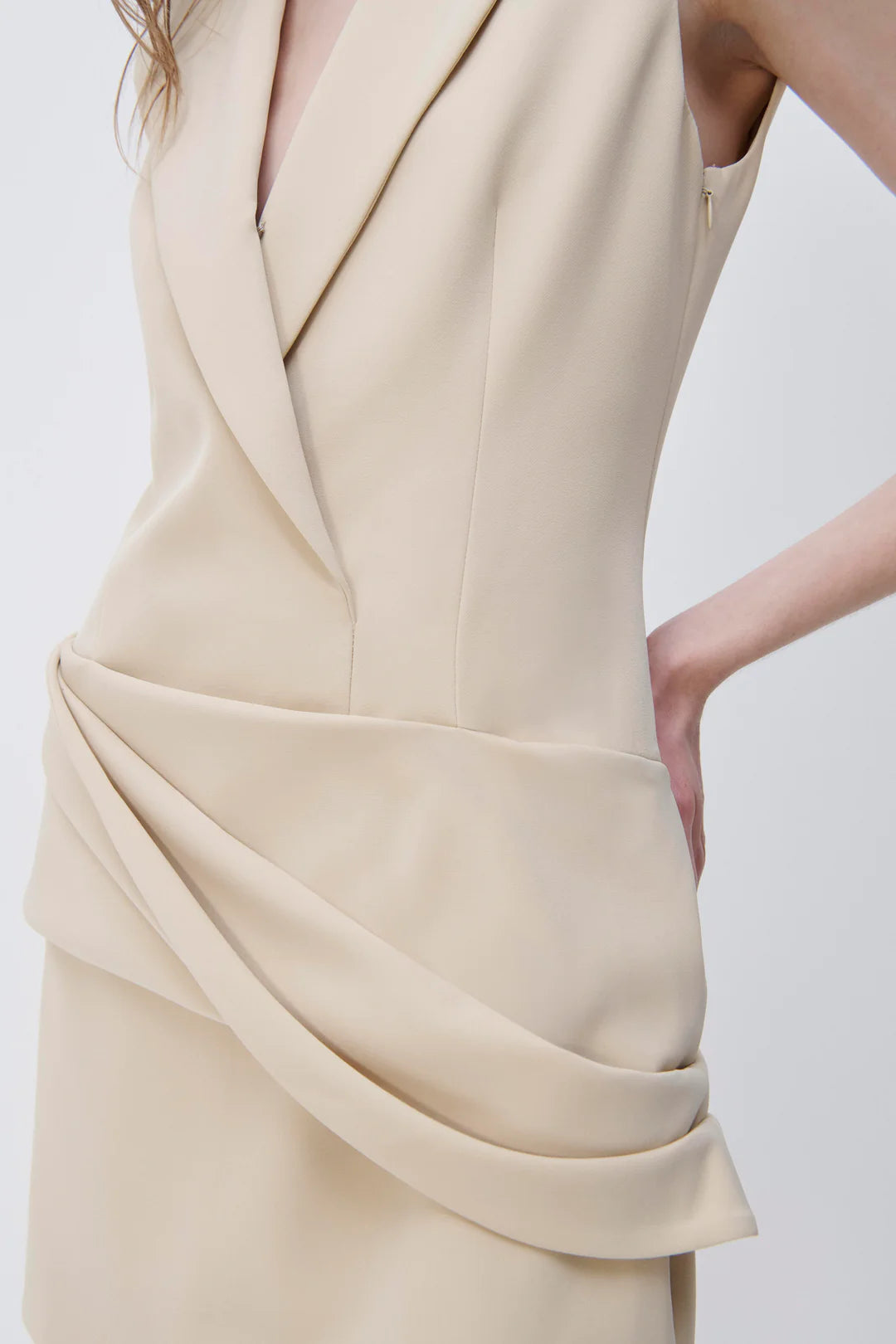 Messina Blazer Mini Dress - Dried Pineapple by Jonathan Simkhai — view 3