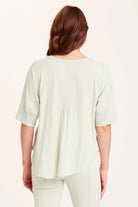 Gardiner Banded Sleeve Top - Murmur Pigment by XCVI — alternate view