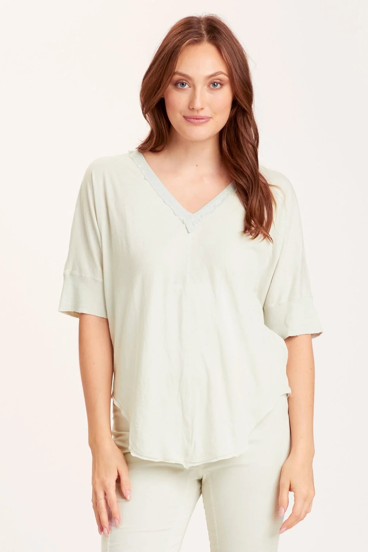 Gardiner Banded Sleeve Top - Murmur Pigment by XCVI | 25 South Boutiques