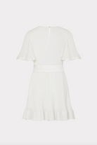 Lumi Pleated Dress - White by Milly — view 4