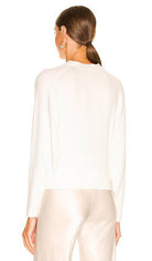Crop Button Up Cardigan - Winter White by Enza Costa — alternate view