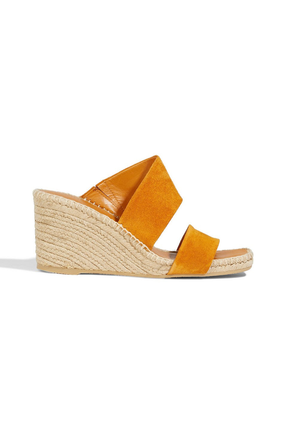 Gaelan Suede Wedge Sandal - Saffron by Vince — alternate view