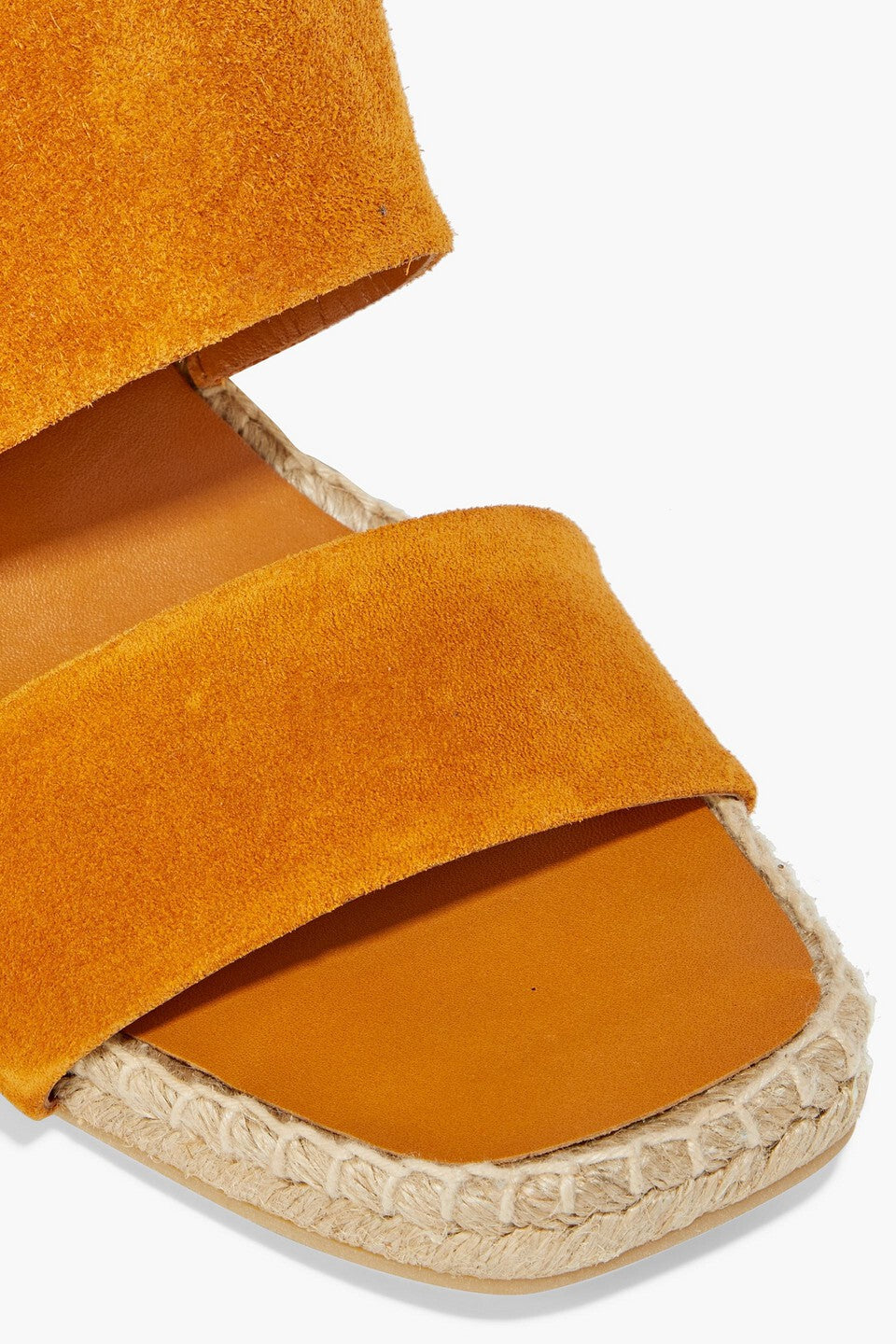 Gaelan Suede Wedge Sandal - Saffron by Vince — view 5