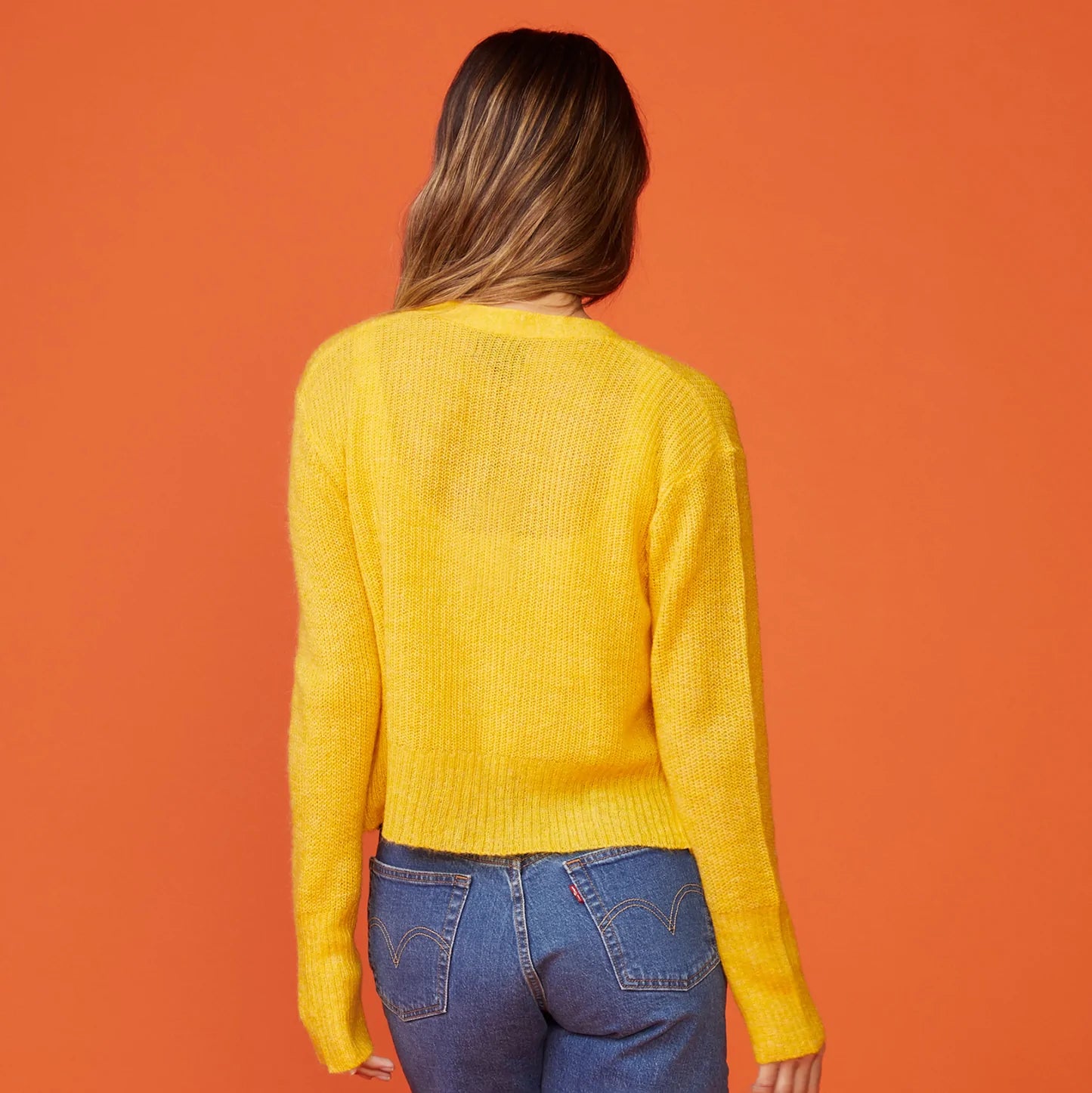 Mohair Cardigan - Sunshine by Monrow — view 4