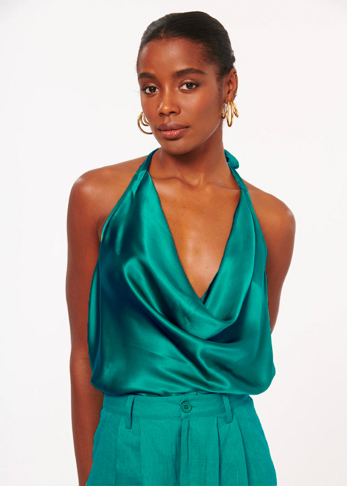 The Jackie Top - Emerald by Cami NYC | 25 South Boutiques