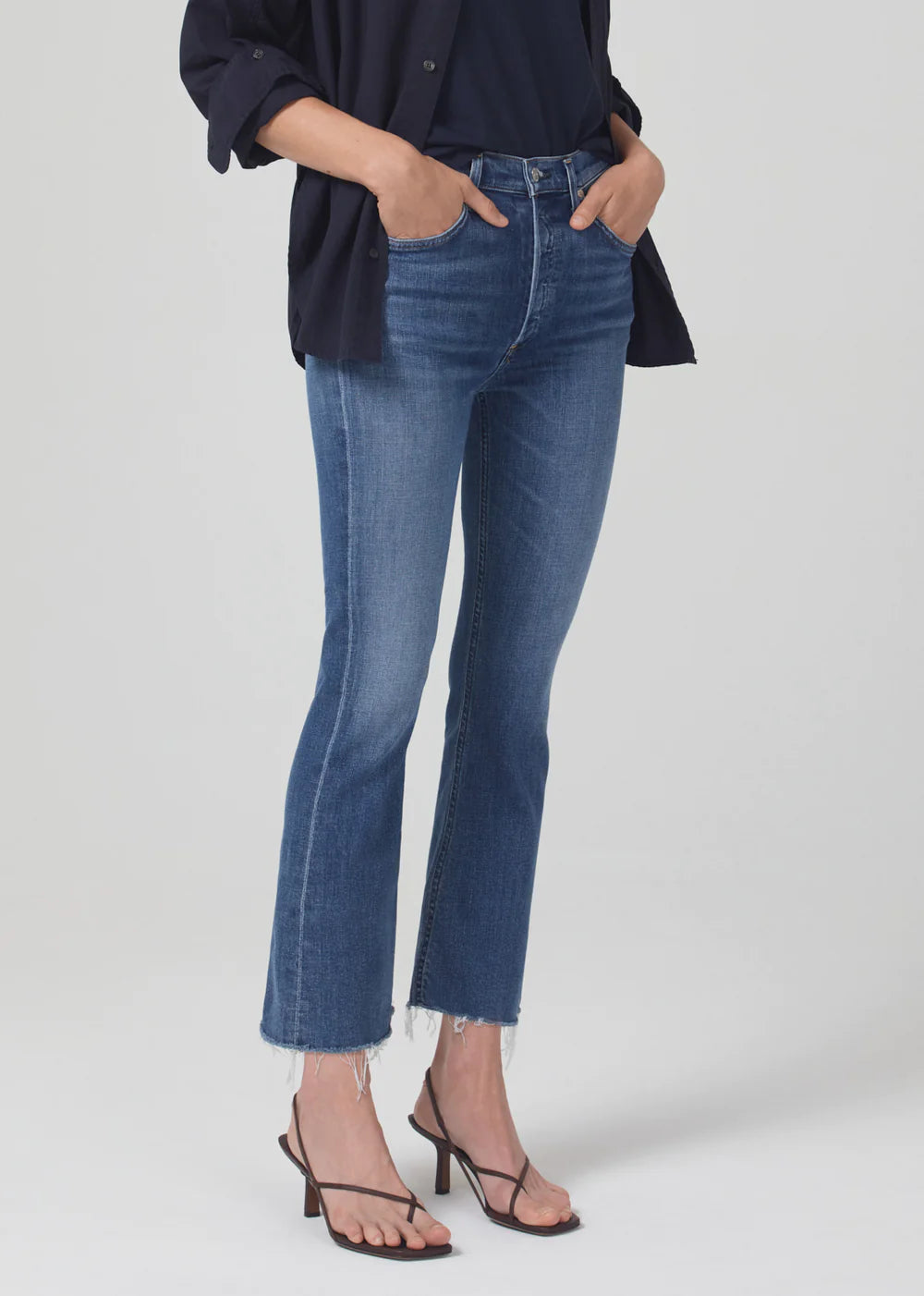 Isola Mid Rise Cropped Boot - Lawless by Citizens of Humanity — view 4