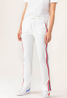 Deborah Tech Jersey Trousers - Blanc by Indies | 25 South Boutiques