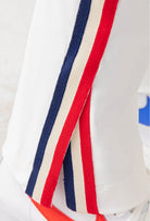 Deborah Tech Jersey Trousers - Blanc by Indies — view 5