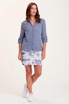 Leland Skirt - Brilliant Wash Twilight by XCVI — alternate view