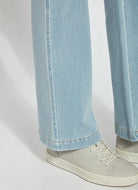 Baby Bootcut Denim - Bleached Blue by Lysse — view 4