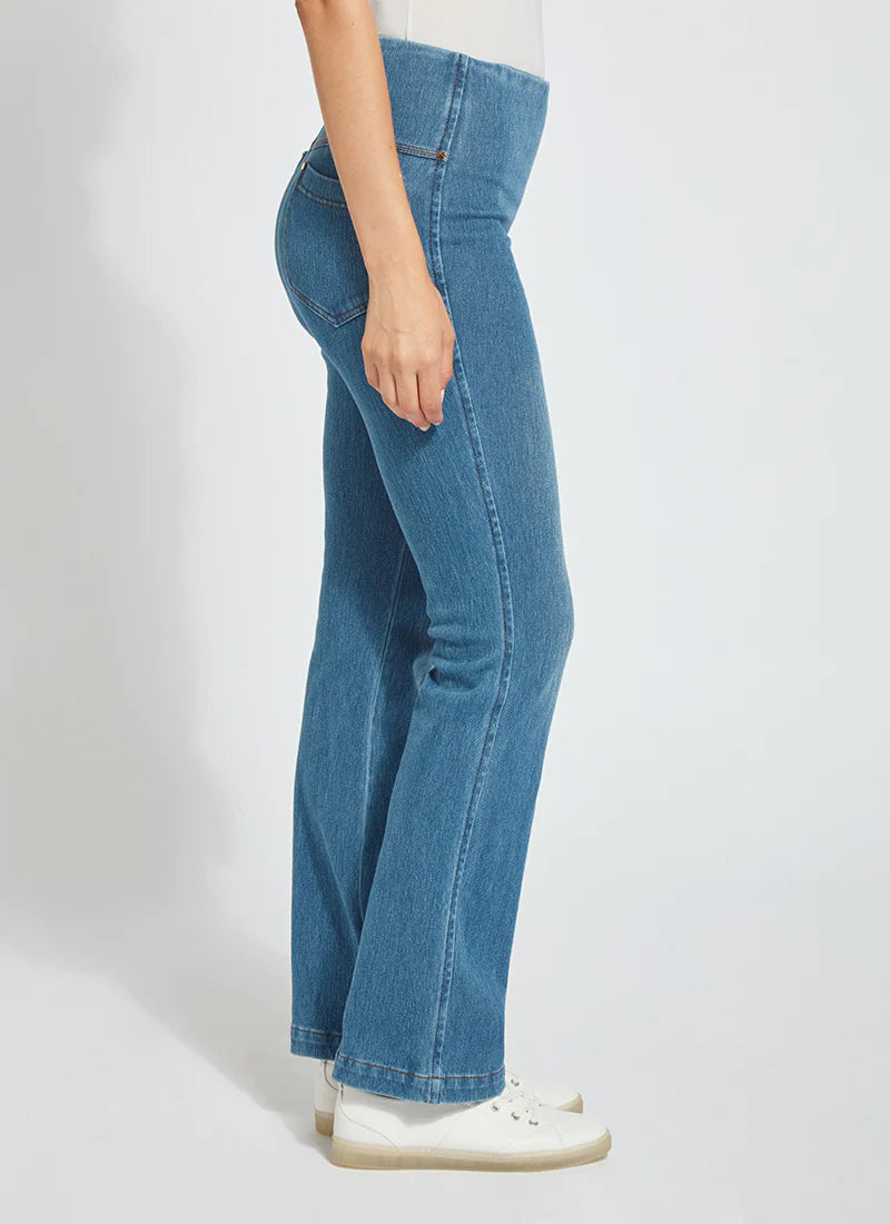 Baby Bootcut Denim - Mid Wash by Lysse — view 4