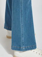 Baby Bootcut Denim - Mid Wash by Lysse — view 6