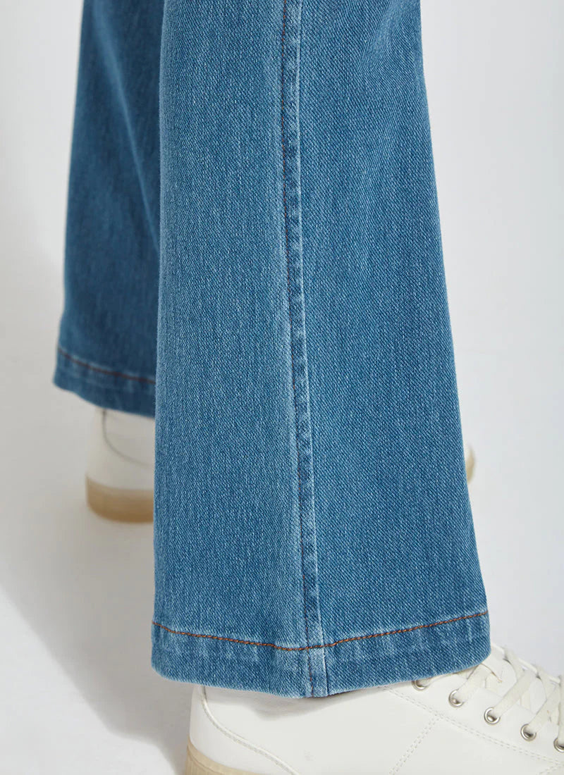 Baby Bootcut Denim - Mid Wash by Lysse — view 6
