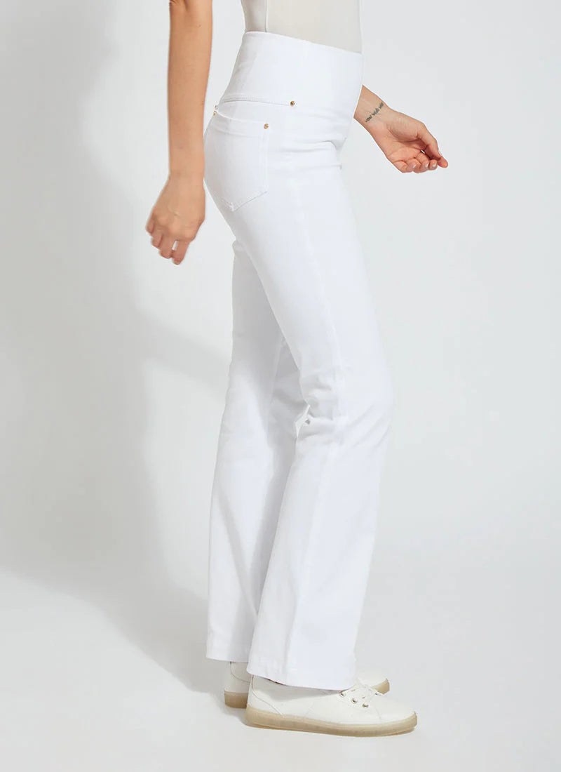 Baby Bootcut Denim - White by Lysse — view 3