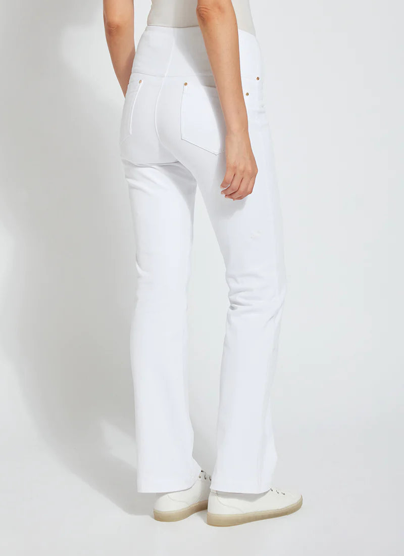 Baby Bootcut Denim - White by Lysse — alternate view