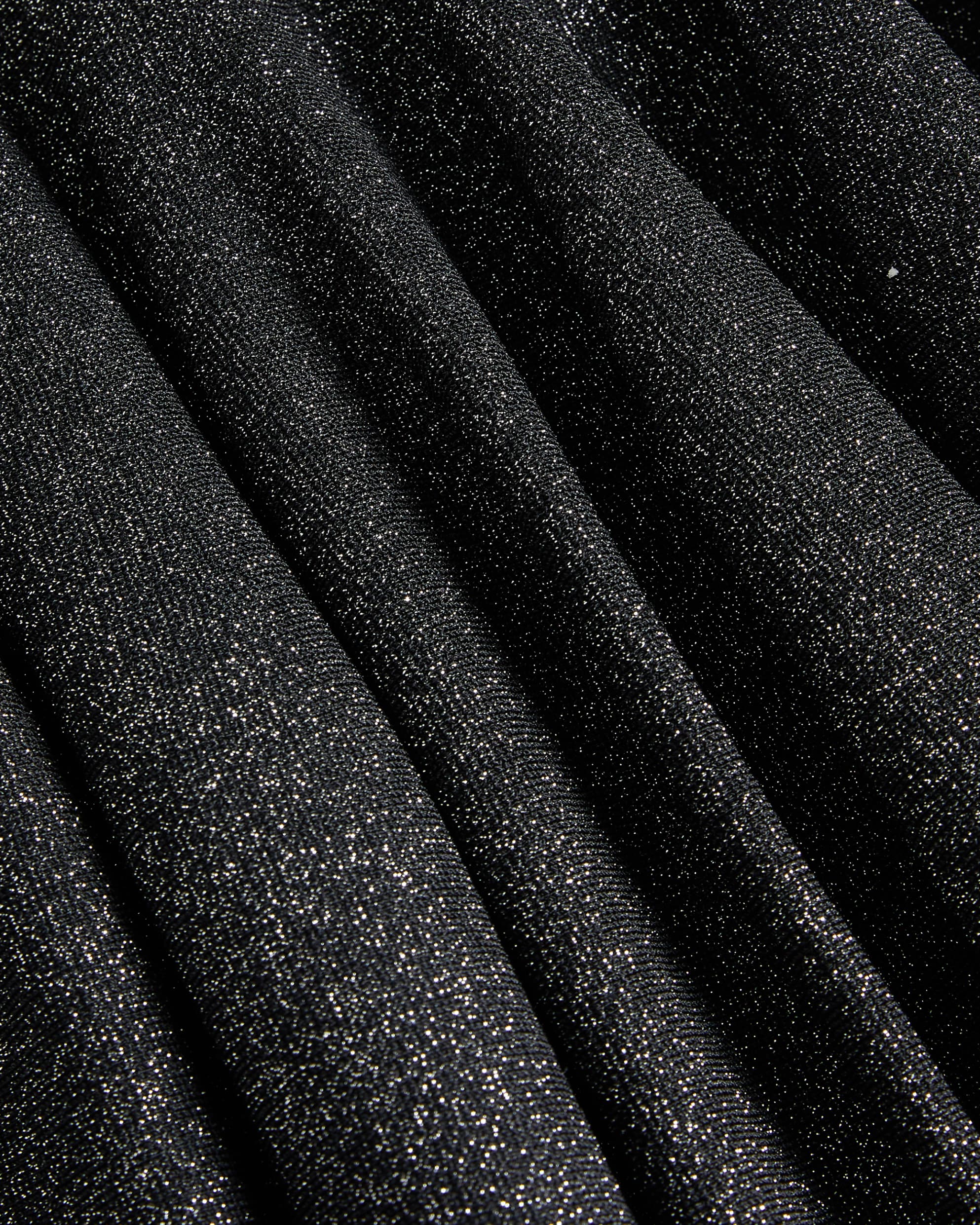 Glitzia Metallic Skater Dress - Black by Ted Baker — view 7