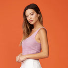 Mohair Tank - Raspberry Rose by Monrow — alternate view