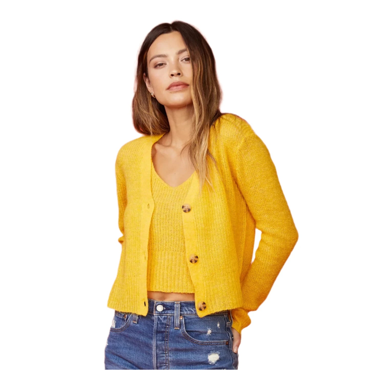 Mohair Cardigan - Sunshine by Monrow | 25 South Boutiques