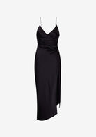 Emma Silk Dress - Black by SER.O.YA — view 6