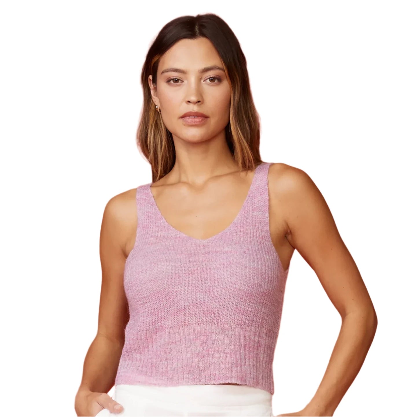 Mohair Tank - Raspberry Rose by Monrow | 25 South Boutiques