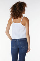 Spaghetti Strap Tank - White by Bobi — view 3