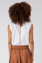 Alexandria Sleeveless Top - White by Burning Torch — view 3