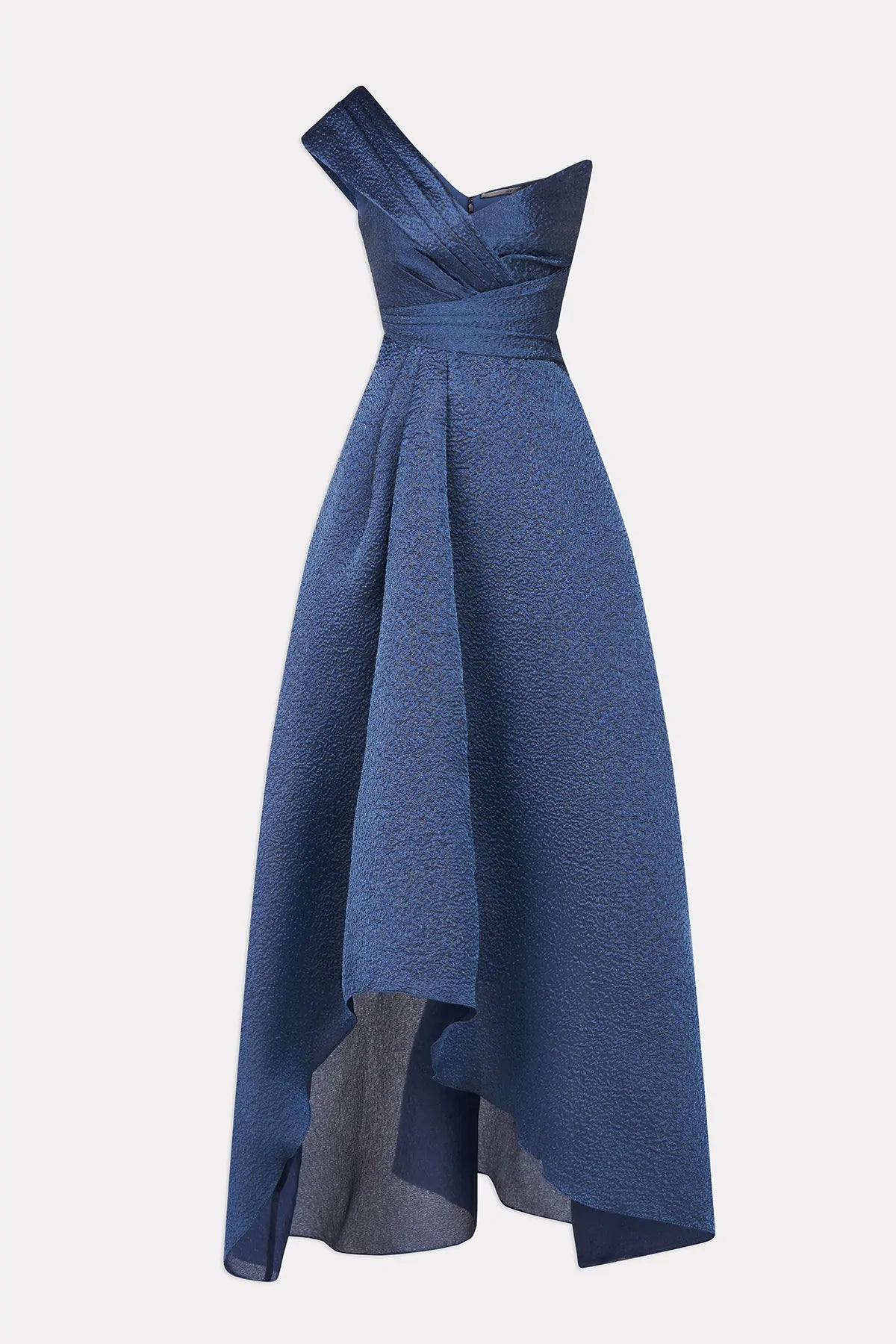 Edith High Low A Line Gown - Nautical Navy by Theia — view 5