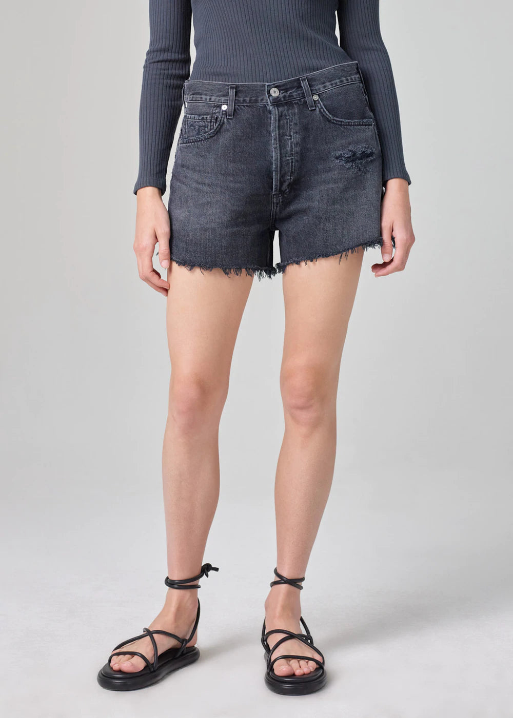 Marlow Vintage Shorts - Ember by Citizens of Humanity — view 4