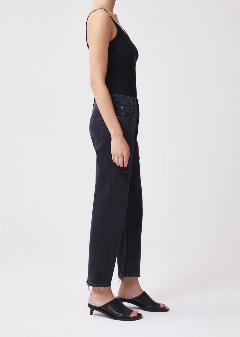 90s Crop Mid Rise Loose Fit - Shutter by AGOLDE — view 3