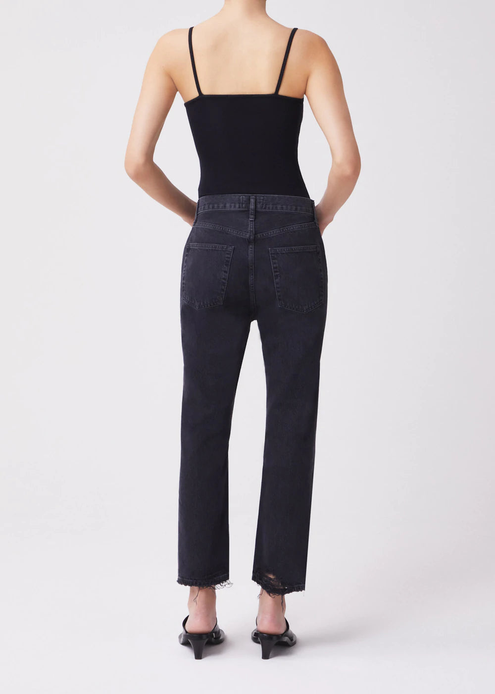 90s Crop Mid Rise Loose Fit - Shutter by AGOLDE — view 4