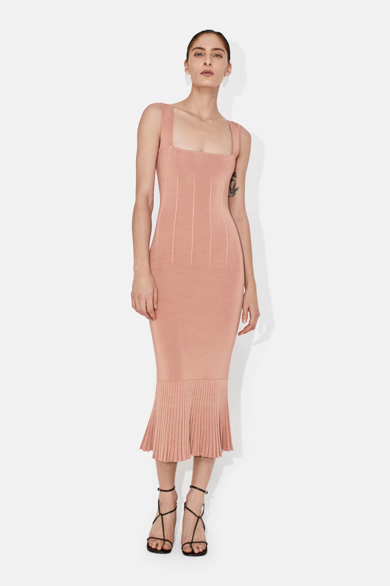 High Shine Atalanta Dress - Blush by Galvan London | 25 South Boutiques