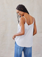 Frayed Edge Camisole - Foggy Sky by Bella Dahl — view 3