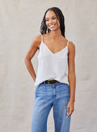 Frayed Edge Camisole - Foggy Sky by Bella Dahl | 25 South Boutiques