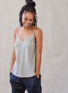 Frayed Edge Camisole - Soft Army by Bella Dahl | 25 South Boutiques