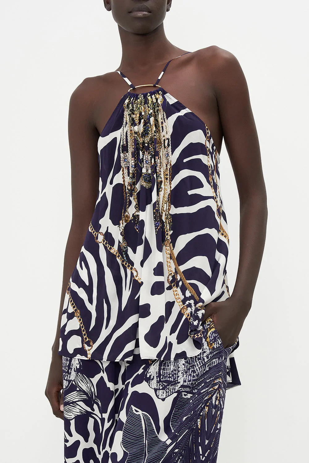 Halter Top With Hardware - Wheres Your Head At by Camilla | 25 South Boutiques