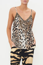 V Neck Bias Cami - Cool For Cats by Camilla — view 6