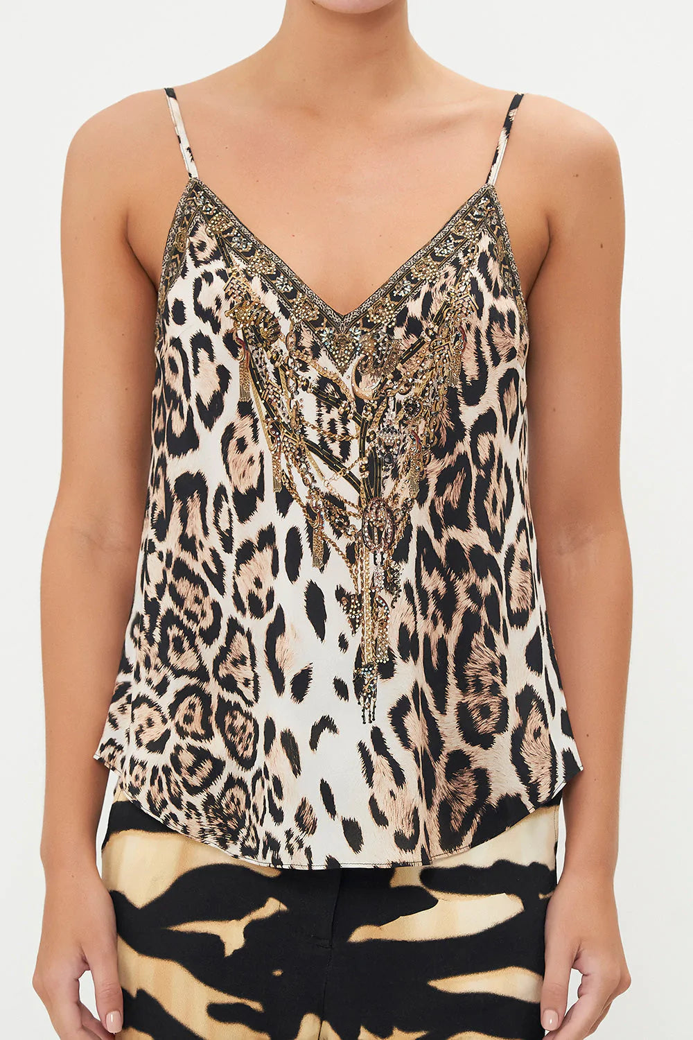 V Neck Bias Cami - Cool For Cats by Camilla | 25 South Boutiques