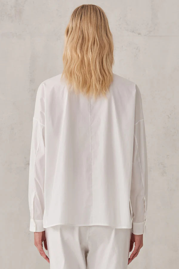 Oversized Pocket Blouse - White by Transit Par-Such — alternate view