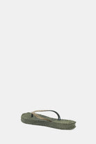 Cheerful Glitter Flip Flops - Army by Ilse Jacobsen — view 3