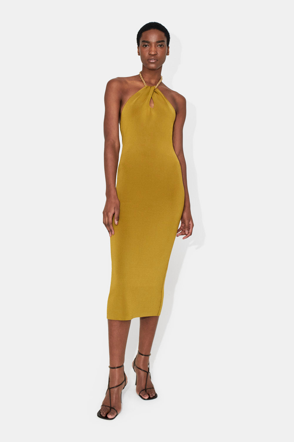 Cleopatra Dress - Olive by Galvan London | 25 South Boutiques