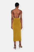 Cleopatra Dress - Olive by Galvan London — view 4